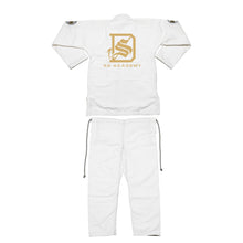 Load image into Gallery viewer, PRE ORDER Kids SD Cobrinha Academy Gi - White/Gold