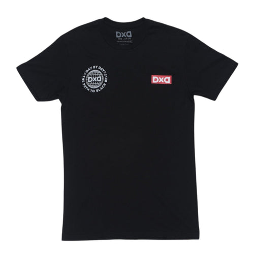 Red Stripe Tee - Black
