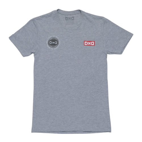Red Stripe Tee - Gray