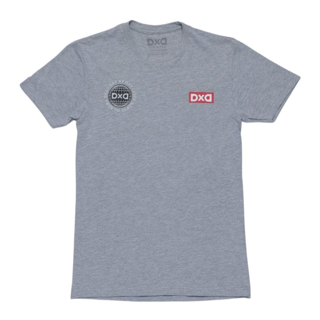 Red Stripe Tee - Gray