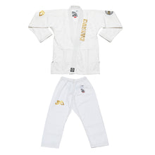 Load image into Gallery viewer, PRE ORDER Kids Kaizen Academy Gi - White/Gold