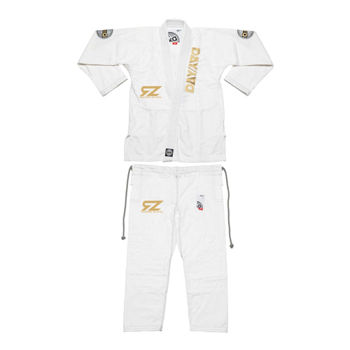 PRE ORDER Kids RedZone Academy Gi - White/Gold